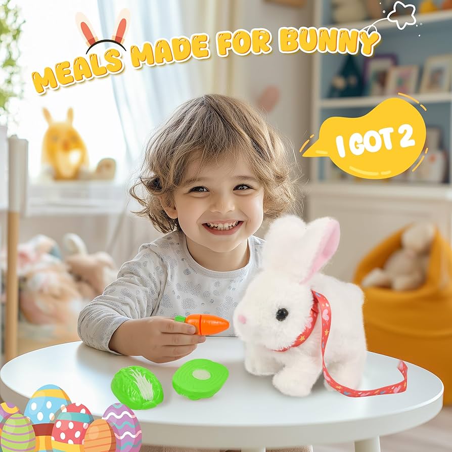 Amazon.com: Robot Bunny Pal- My Realistic Bunny Toy, Bunny